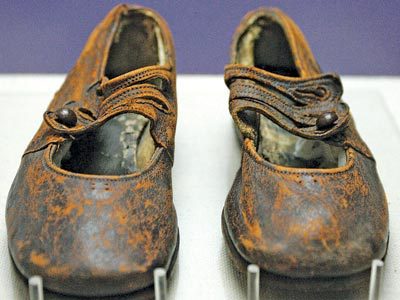 The Brown Shoes used to identify Sidney Leslie Goodwin